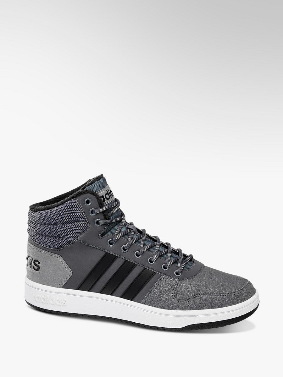 Mid Cut Hoops 2.0 von adidas in grau DEICHMANN adidas Freizeitschuh Hoops 2.0 Mid grauschwarz